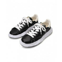 메종 미하라 야스히로 찰스 OG 솔 레더 로우탑 스니커 A12FW701 BLACK 썸네일 1