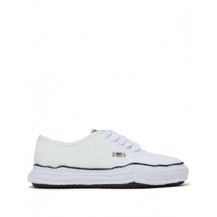 메종 미하라 야스히로 베이커 OG 솔 캔버스 로우탑 스 A02FW704 WHITE - Mihara Yasuhiro