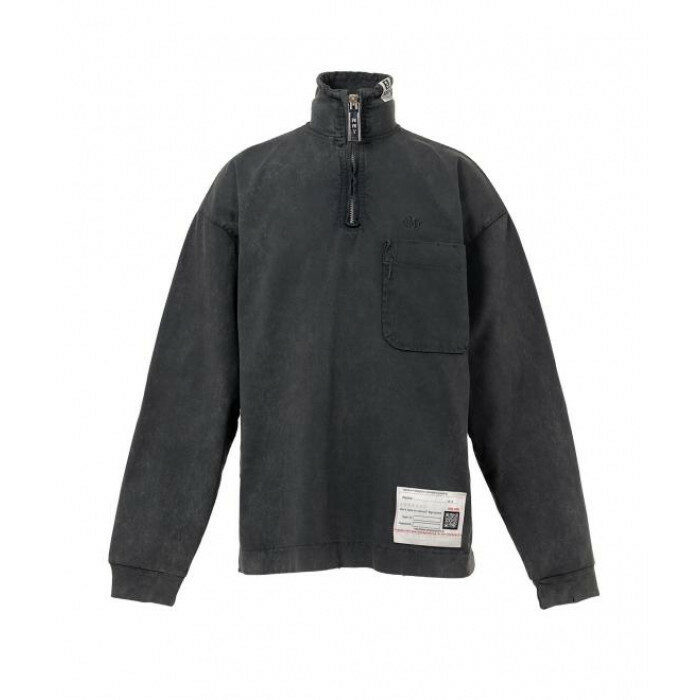 메종 미하라 야스히로 아마추어 손 라이크 하프 집업 A15LT611 BLACK - Mihara Yasuhiro
