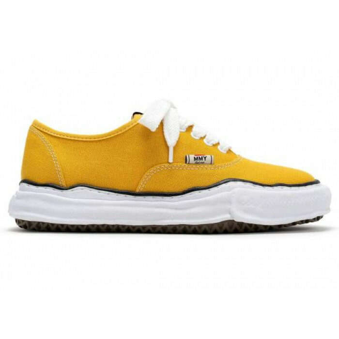메종 미하라 야스히로 베이커 OG 솔 캔버스 로우탑 스 A02FW704 YELLOW - Mihara Yasuhiro
