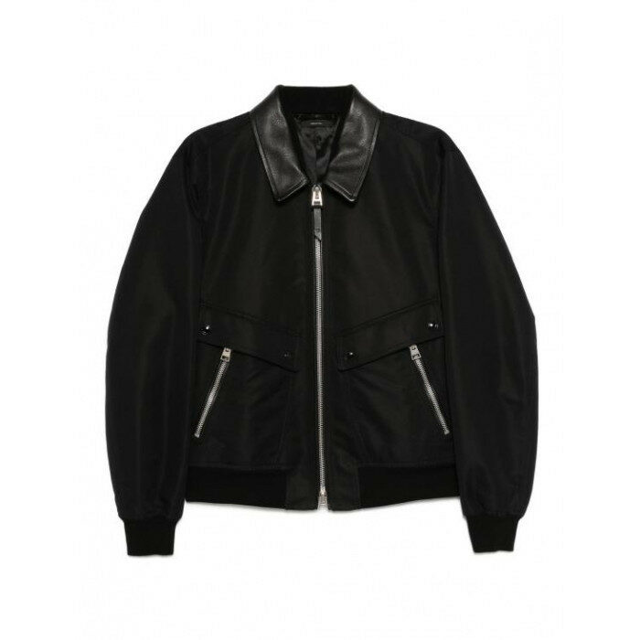톰포드 나일론 레더 칼라 봄버 자켓 OBS064 FMC230 LB999 - Tom Ford