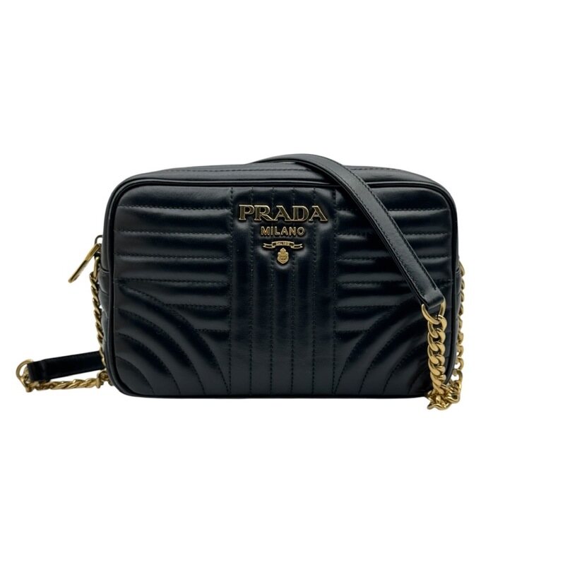 프라다 다이어그램 카메라 체인 숄더백 금장 1BH083 - Prada