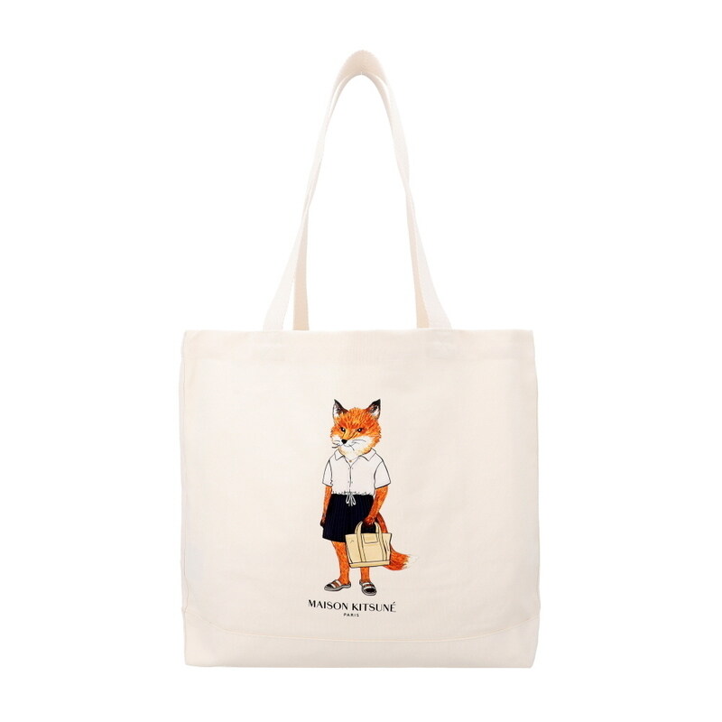메종키츠네 QU05108WW9042 P700 공용 토트백 - Maison Kitsune