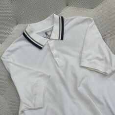 브루넬로 쿠치넬리 .코튼 라인 폴로 카라티셔츠 썸네일 2