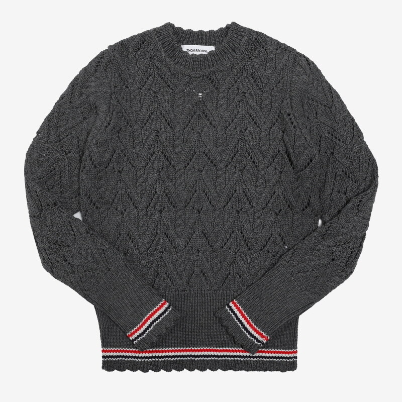 [톰브라운 THOM BROWNE] FKA357A Y1024 035 여성 풀오버 니트 - Thom Browne