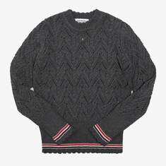 [톰브라운 THOM BROWNE] FKA357A Y1024 035 여성 풀오버 니트 썸네일 1