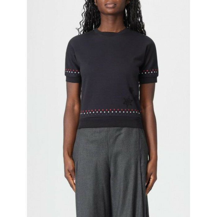 톰브라운 코튼 밀라노 스타 스노우플레이크 엠브로 FJS255E J0055 001 - Thom Browne