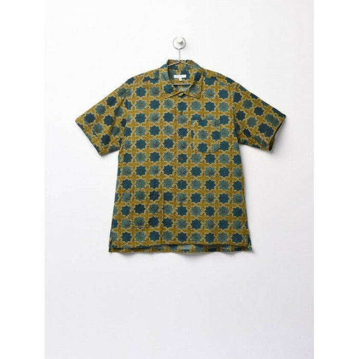 엔지니어드 가먼츠 Camp 셔츠 Olive 코튼 크로스 Batik 캠프 MP021 SW005 - Engineered Garments
