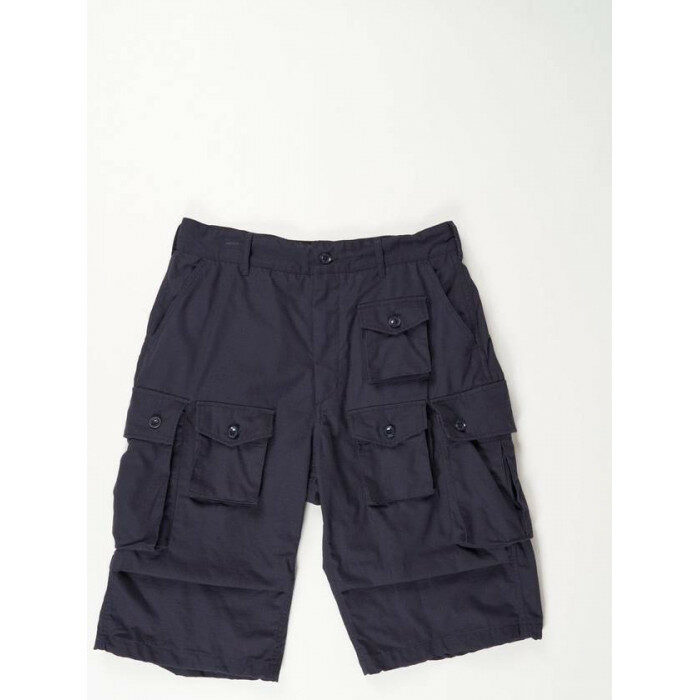엔지니어드 가먼츠 FA 숏 A DkNavy 코튼 립스탑 쇼츠 24S1E004 OR277 CT114 - Engineered Garments