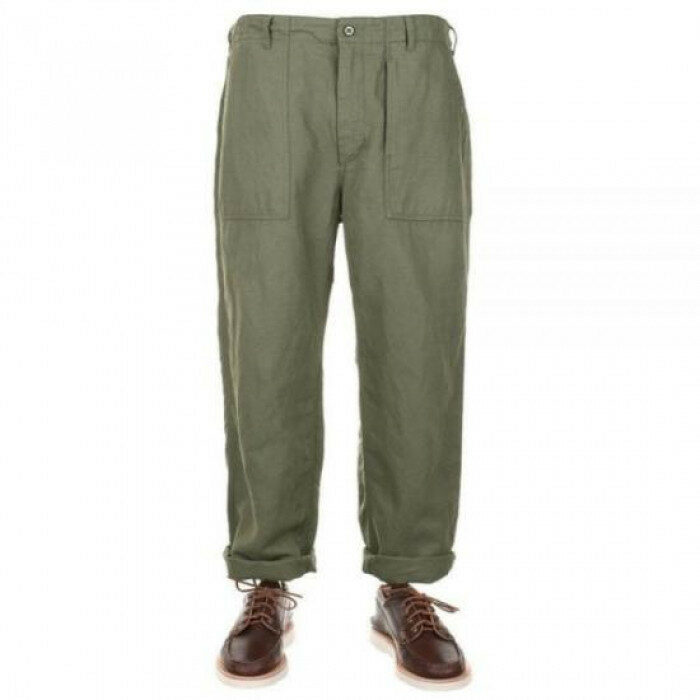 엔지니어드 가먼츠 Fatigue 팬츠 Olive 코튼 헴프 새 24S1F004 OR306 EU003 - Engineered Garments