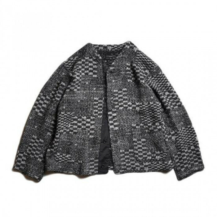 엔지니어드 가먼츠 니트 가디건 패턴 블럭 자카드 25F1B030 RV064 PC001 - Engineered Garments