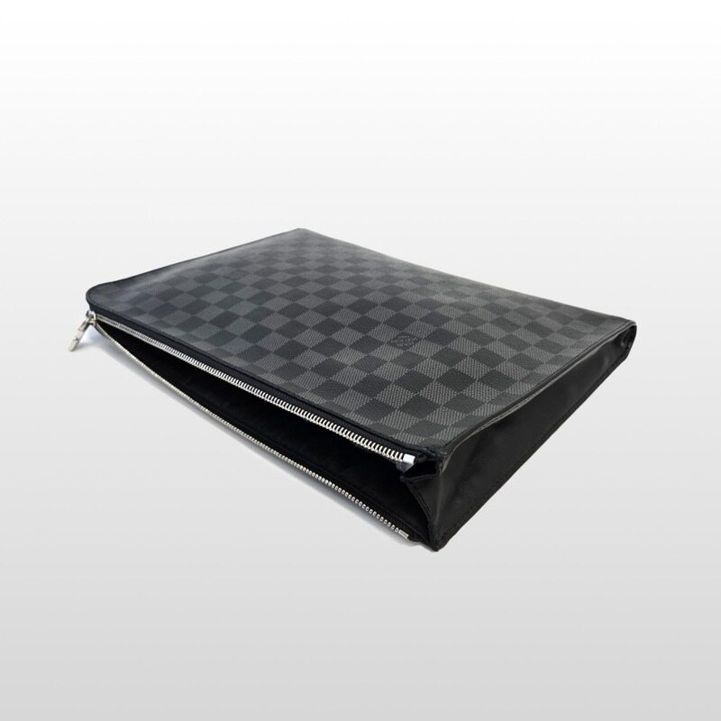 루이비통 다미에 캔버스 포쉐트 GM 클러치 블랙 N64437 - Louis Vuitton