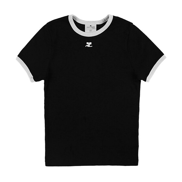 꾸레쥬 VESJTS017 JS0070 9901 여성 반팔티 - Courreges