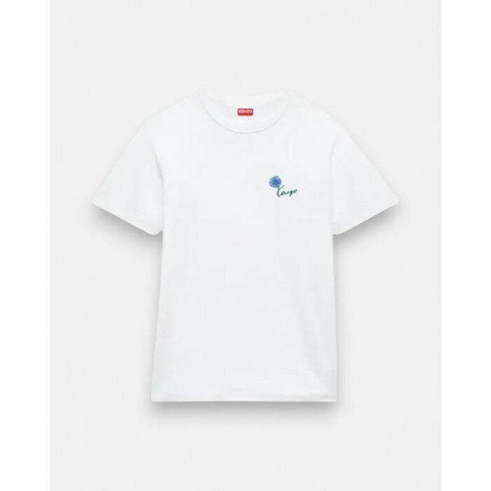 겐조 튤립 자수 슬림 티셔츠 FG6 5TS162 4SG 02 - Kenzo