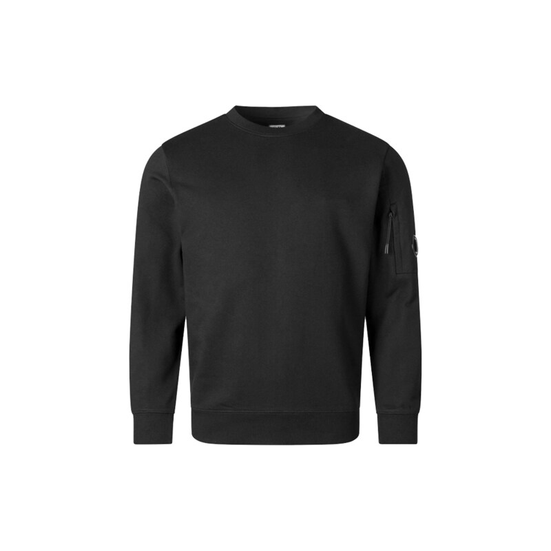 26FW 렌즈 와펜 디아고날 크루넥 기모 맨투맨 블랙 RCCMSS713A 005086W 999 - CP company