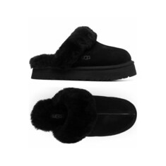 26FW 디스케트 퍼 스웨이드 뮬 슬리퍼 블랙 1122550 BLK 썸네일 1