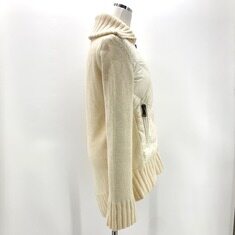 몽클레르 몽클레어 여성 카라 니트 패딩 집업 자켓 썸네일 4