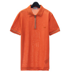 (한정특가) 페라가모 남성 반집업 카라 티셔츠 12-1828 ORANGE 723445 썸네일 1