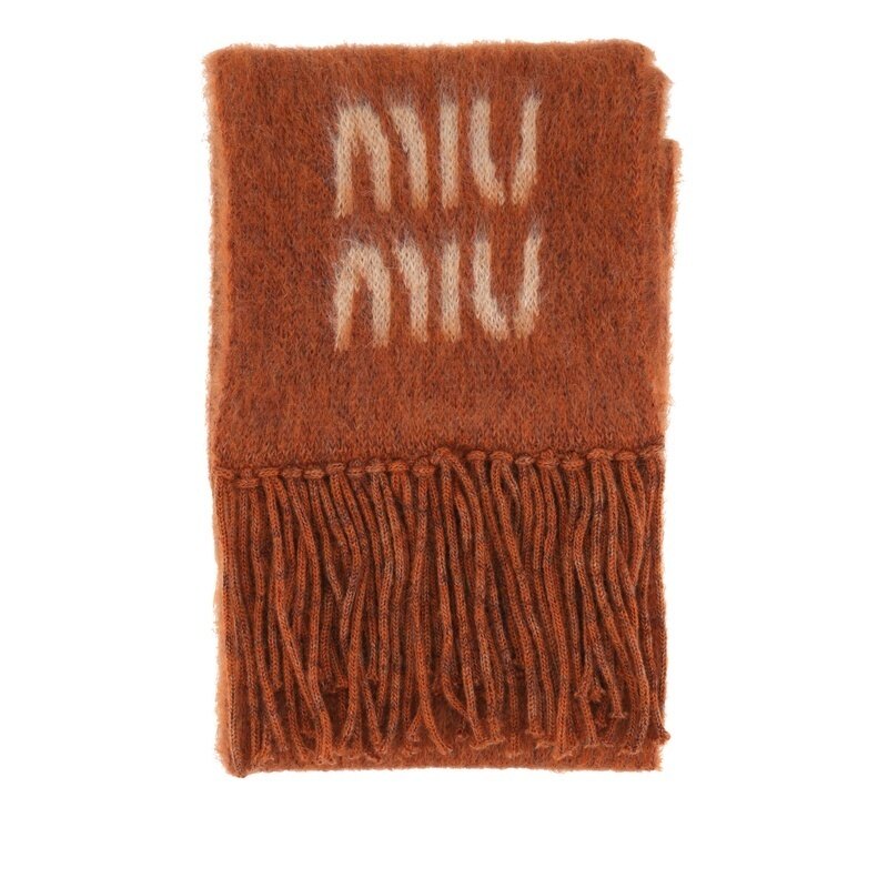 미우미우 로고 머플러 5FS062 2CQD F0033 - Miu Miu