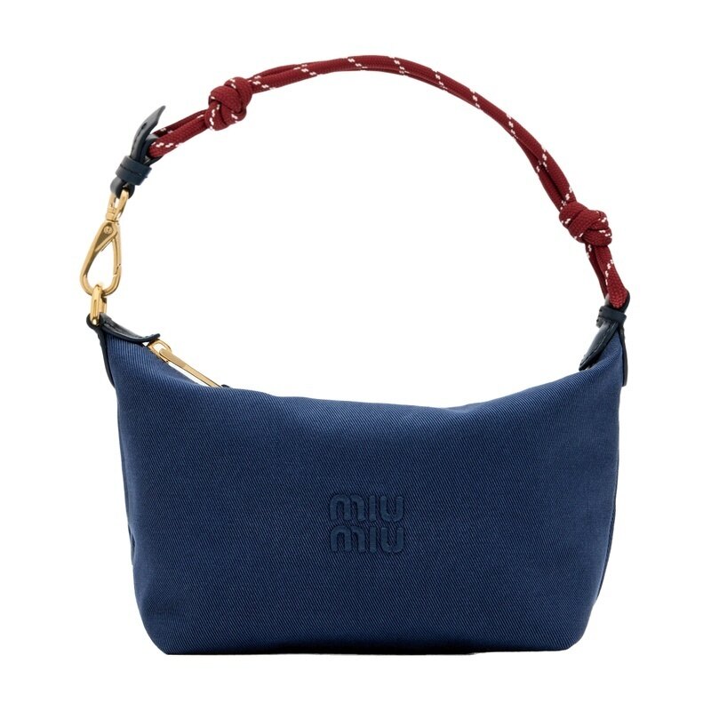 26FW 미우미우 스피릿 개버딘 파우치 토트백 5NE841 2IA7 F04GM - Miu Miu