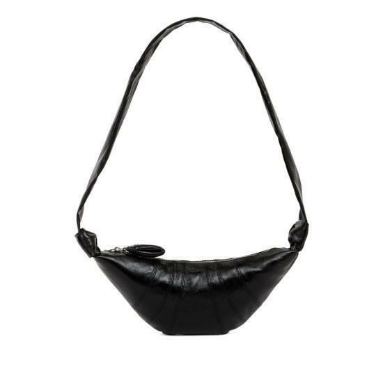 26FW 르메르   남성 스몰 크루아상 레더 숄더백 BG0003 LF1329 BK999 BLACK BPG - Lemaire