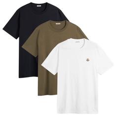 26FW 몽클레어 반팔 티셔츠 8C00042 829H8 3P3 NAVY OLIVE GREEN WHITE DOM 썸네일 1