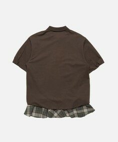 26FW 아크네 스튜디오 레이어드 폴로 셔츠 드레스 A20968 ADM DARK BROWN DOM 썸네일 3