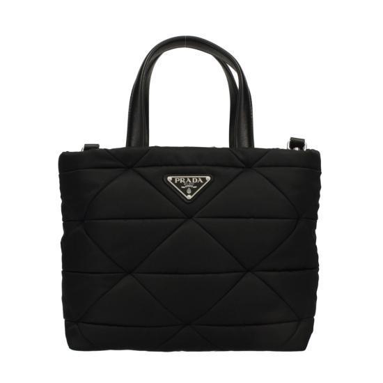 26FW 프라다 스몰 패딩 리나일론 토트백 1BG373 B9M RDJN F0002 BLACK DOM - Prada