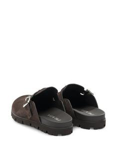 26FW 프라다 스웨이드 뮬 2S3003 054 F0003 DARK BROWN DOM 썸네일 5