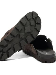 26FW 프라다 스웨이드 뮬 2S3003 054 F0003 DARK BROWN DOM 썸네일 2
