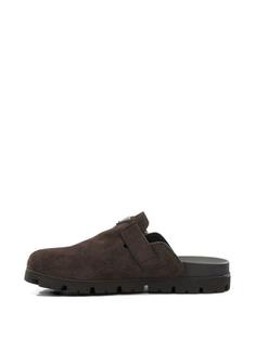 26FW 프라다 스웨이드 뮬 2S3003 054 F0003 DARK BROWN DOM 썸네일 4