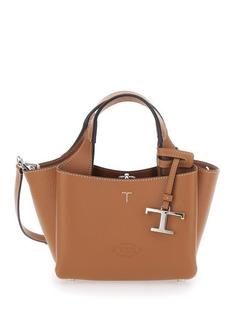 26FW 토즈 마이크로 토트백 XBWAPAFL000QRI S410 BROWN DOM 썸네일 1