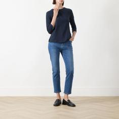 26FW 막스마라 긴팔 티셔츠 25946021 006 NAVY DOM 썸네일 2