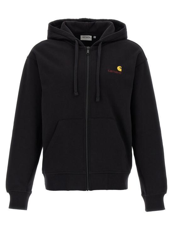 26FW 칼하트 WIP 후드 아메리칸 스크립트 자켓 I033063 89XX BLACK DOM - Carhartt