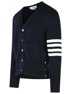 26FW 톰브라운 울 4바 브이넥 가디건 MKC160A 00014 415 NAVY DOM 썸네일 2