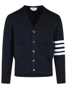 26FW 톰브라운 울 4바 브이넥 가디건 MKC160A 00014 415 NAVY DOM 썸네일 1
