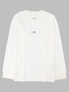 26FW MM6 메종마르지엘라 긴팔 티셔츠 SH0NH0028 M20258 101 WHITE DOM 썸네일 1