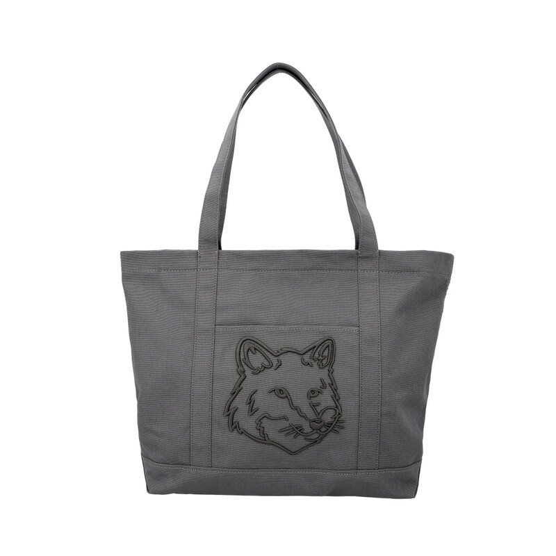 메종키츠네 LW05104WW0107 0453 폭스 헤드 라지 토트백 - Maison Kitsune