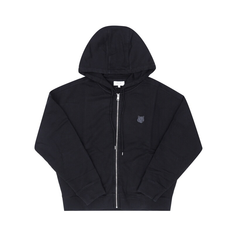 메종키츠네 PM02138KM0340 P199 볼드 폭스 헤드 패치 남성 후드집업 - Maison Kitsune