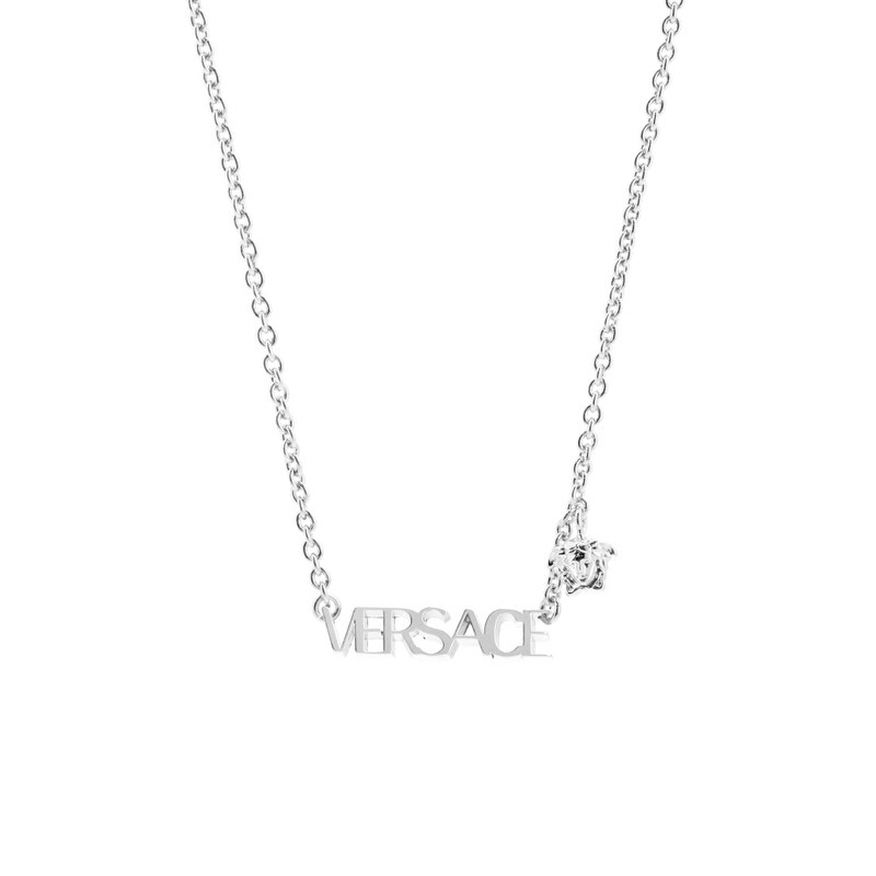 베르사체 1020784 1A00620 3J030 로고 메두사 참 목걸이 - Versace