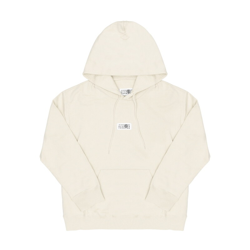메종마르지엘라 SH0GU0048 M25025 103 MM6 넘버링 로고 패치 남성 후드티 - Maison Margiela