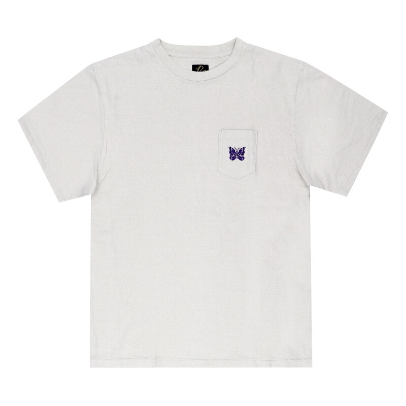니들스 SX444 A-Beige 포켓 남성 반팔티 - Needles