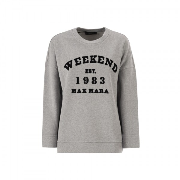 위캔드막스마라 26SS WKDGOMMOSO 기모 맨투맨 라이트그레이 2615921041 002 - Max Mara