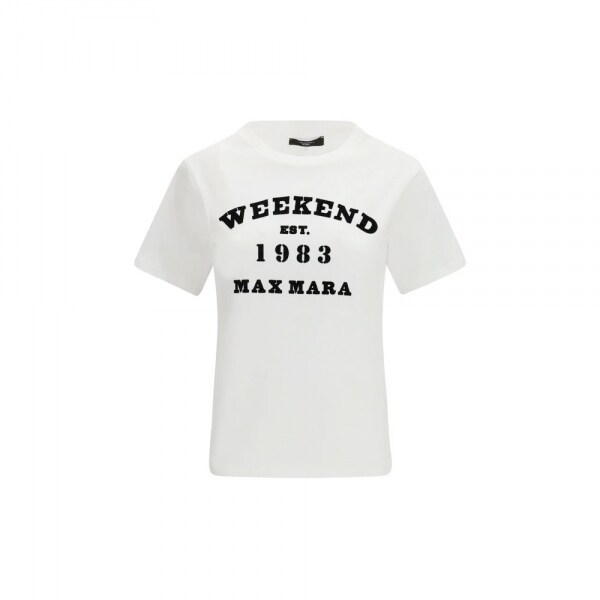 위캔드막스마라 26SS WKDTENUE 로고 티셔츠 화이트 2615971051 006 - Max Mara