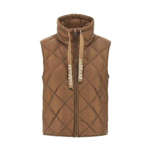 막스마라더큐브 26SS TREGIC 다이아몬드 퀄팅 패딩 조끼 카라멜 2619291014 051 - Max Mara