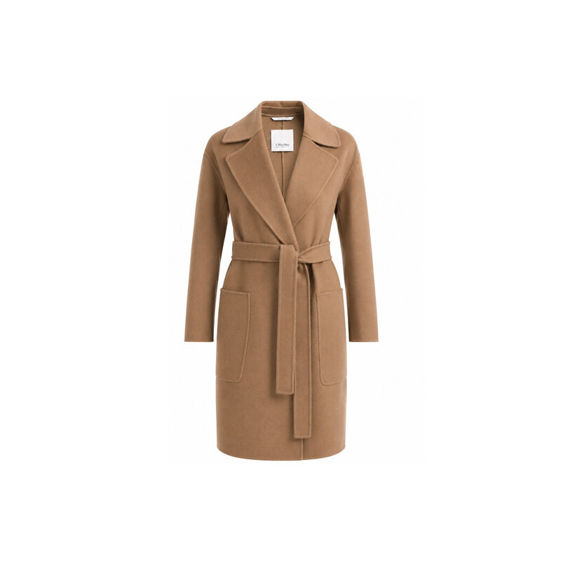 S막스마라 26FW SMMVELO 벨티드 울 코트 카멜 2629016081 045 - Max Mara