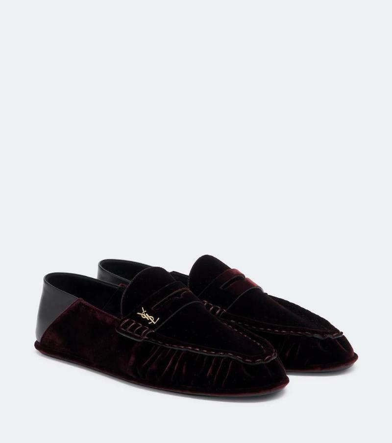 국내출고 생로랑 Le Loafer 벨벳 페니 로퍼 - Saint Laurent