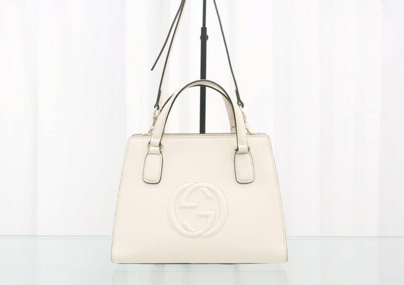 구찌 소호 스몰 탑핸들 숄더 607722 여성 토트백 - Gucci