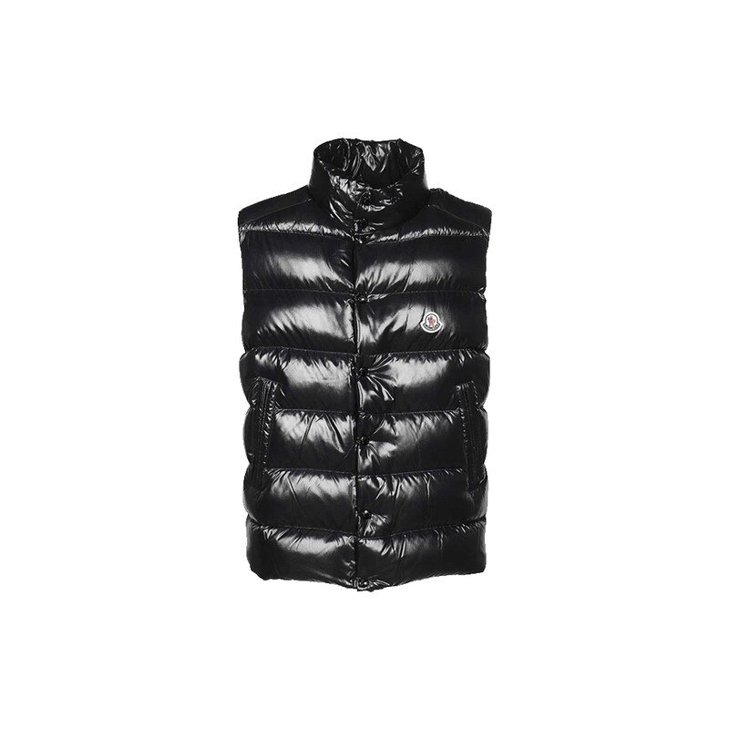 몽클레어 26FW TIBB 로고 패치 유광 패딩 베스트 블랙 1A000 96 68950 999 - Moncler
