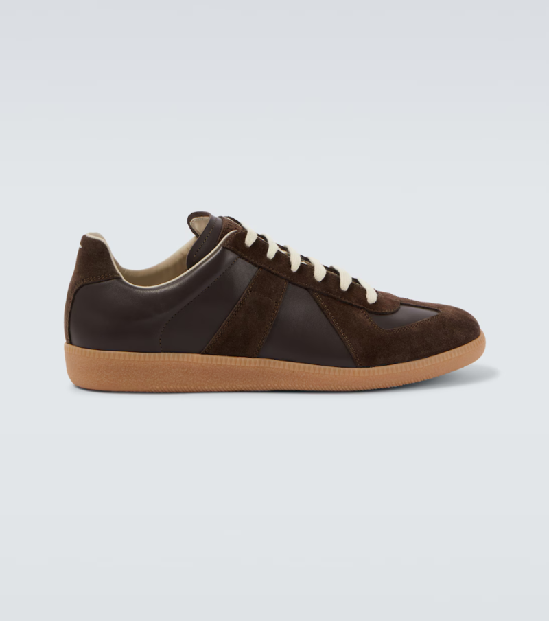 국내출고 메종마르지엘라 Replica 레더 스웨이드 스니커즈 - Maison Margiela